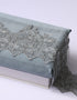 Beaded Border Lace - (Blueish Grey)
